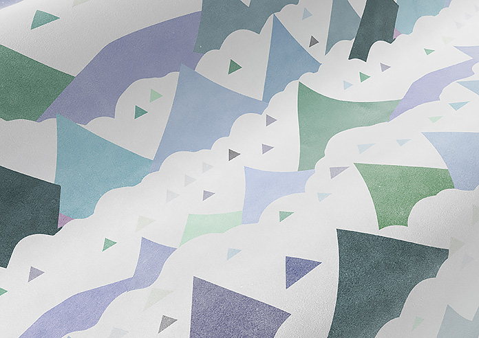 Cloudy Peaks, Icicle - Twist&Fit Roman Blind - Image 4